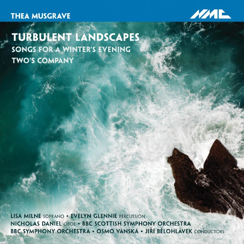 Turbulent Landscapes - Songs for a Winter's Evening - Two's Company - Thea Musgrave CD Album Cover Art