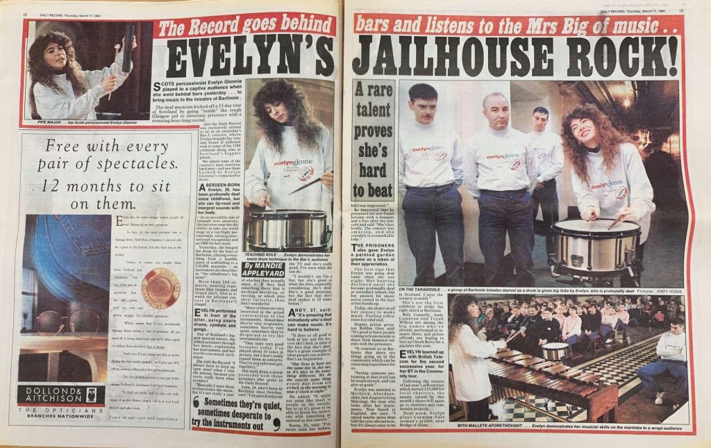 This article in the Daily Record, rom 17th March 1994, says that the ‘prisoners gave Evelyn a painted garden gnome as a token of their appreciation’. We have not found the gnome yet, but I remain vigilant and hopeful, after all we are still a long way from completing everything in The Collection.