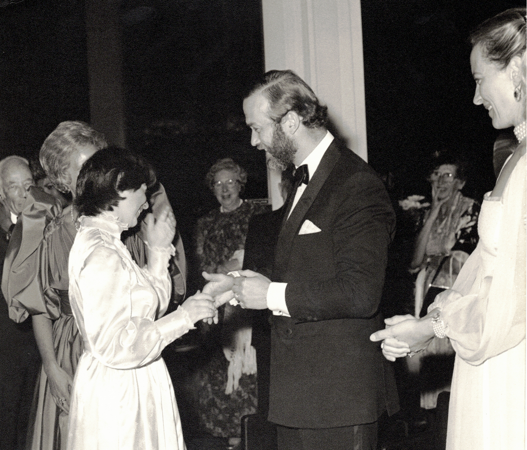 June 1982 - Evelyn with Prince Michael of Kent, Royal Festival Hall