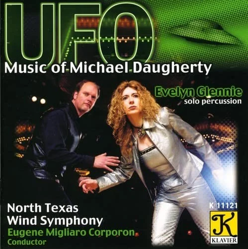 Michael Daugherty - UFO - Solo Percussion and Wind Ensemble - CD Album Cover Art