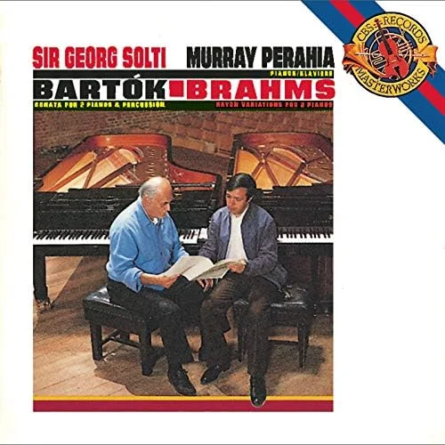 Bartók: Sonata for Two Pianos and Percussion / Brahms: Haydn Variations for Two Pianos - CD Album Cover Art