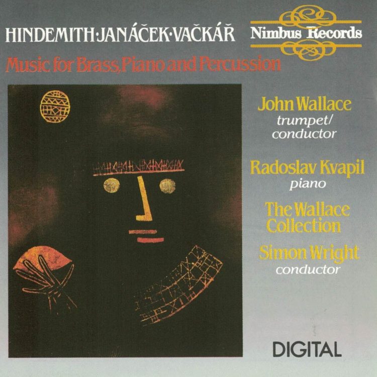 Hindemith, Janáček, Vačkář - Music for Brass, Piano and Percussion - Cover 1