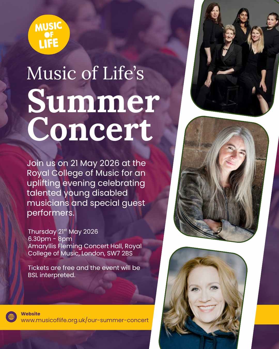 Music of Life Summer concert - 12st May 2026