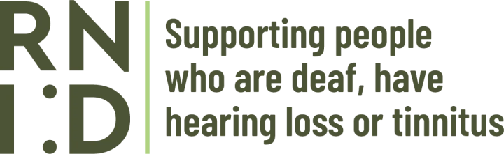 RNID Logo - with strapline