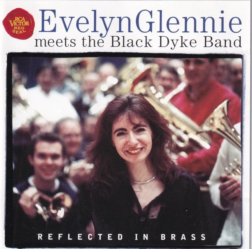 Reflected in Brass - Evelyn Glennie meets the Black Dyke Band - CD Album Cover Art